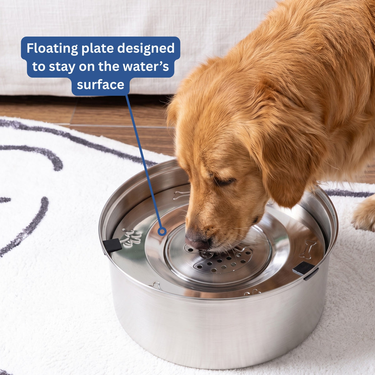 Woofers Company™ Orthopedic Anti-Spill Water Bowl